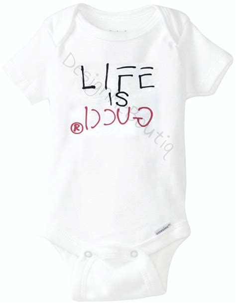 gucci abbigliamento bambini|life is gucci baby onesie.